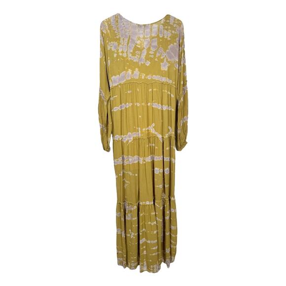 Young Fabulous And Broke Josette Tie Dye Maxi Dress XS New Long Sleeve NWT New - Picture 4 of 9